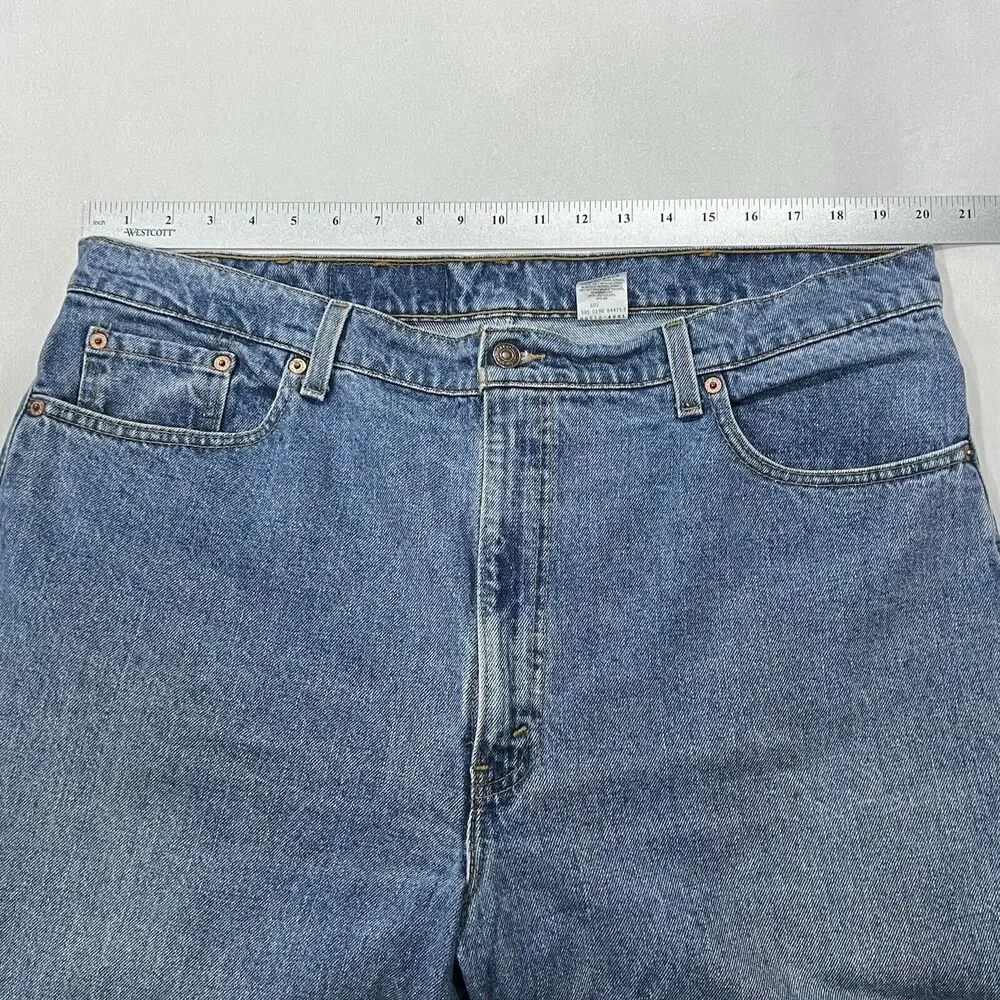 Vintage Levis 90’s Jeans Men Blue 550 Relaxed Fit Tapered Leg Denim Sz 40X30 USA
